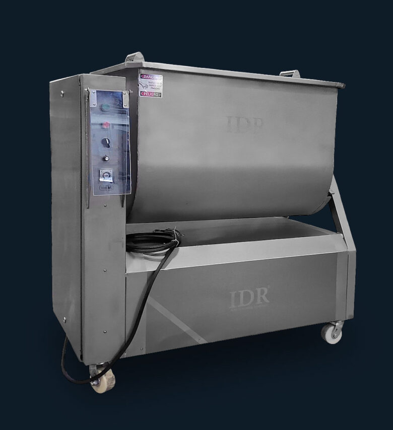 foto frontal de máquina mezcladora envolvente de carne