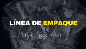 foto de producto empacadoy texto de línea de empaque