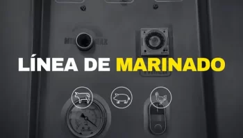 foto de máquina y texto de línea de marinado